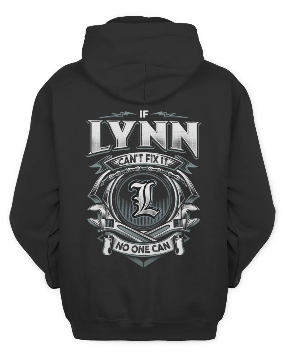 LYNN AP81-K4-626 - Personalized Ahmed Quote Apparel “If Ahmed Can't Fix It, No One Can” - Unisex Hoodie - Black