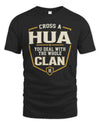 HUA NT1-K008 Cross A/An NAME, You Deal With the Whole Clan | Personalized Vintage T-Shirt
