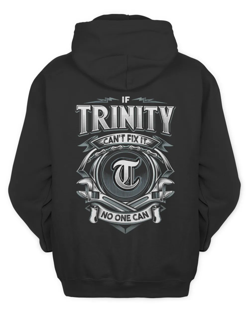 TRINITY AP81-K4-626 - Personalized Ahmed Quote Apparel “If Ahmed Can't Fix It, No One Can” - Unisex Hoodie - Black