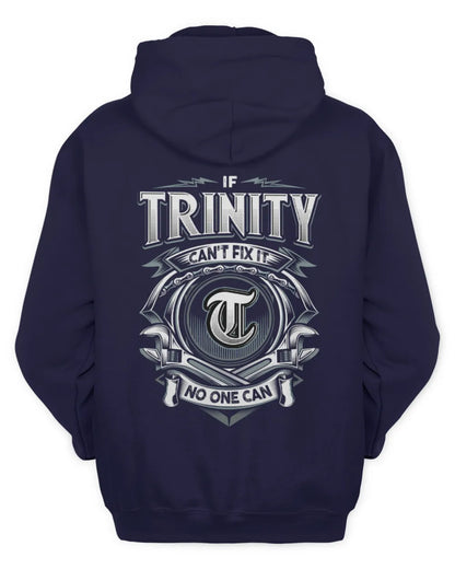 TRINITY AP81-K4-626 - Personalized Ahmed Quote Apparel “If Ahmed Can't Fix It, No One Can” - Unisex Hoodie - Navy