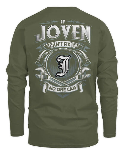JOVEN AP81-K4-626 - Personalized Ahmed Quote Apparel “If Ahmed Can't Fix It, No One Can” - Men's Long Sleeved T-Shirt - Military Green