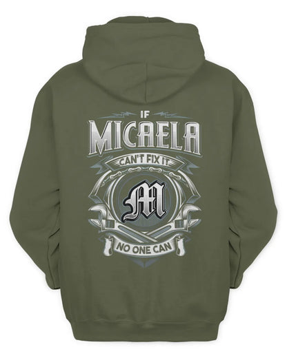 MICAELA AP81-K4-626 - Personalized Ahmed Quote Apparel “If Ahmed Can't Fix It, No One Can” - Unisex Hoodie - Military Green