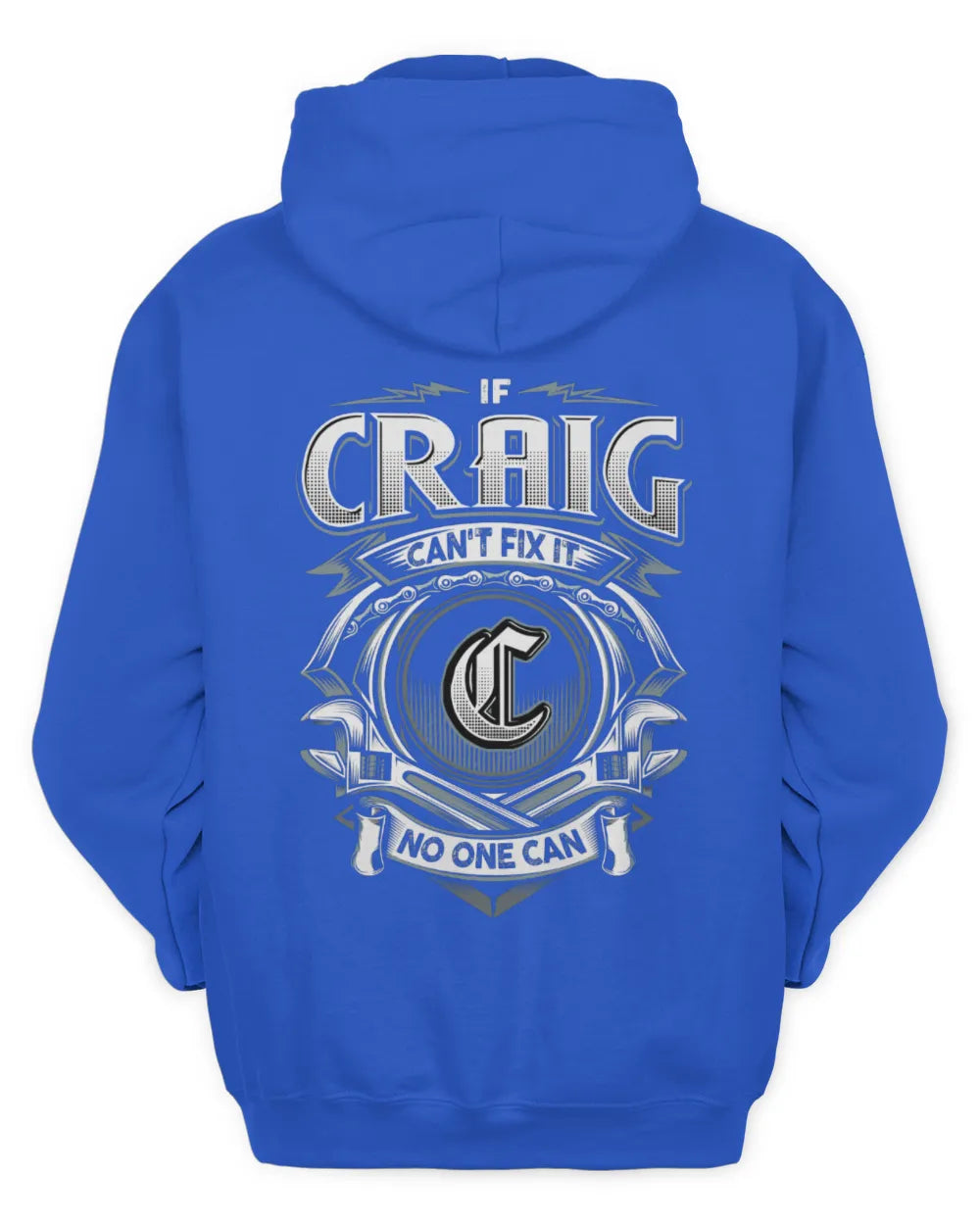 CRAIG AP81-K4-626 - Personalized Ahmed Quote Apparel “If Ahmed Can't Fix It, No One Can” - Unisex Hoodie - Royal