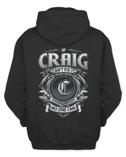 CRAIG AP81-K4-626 - Personalized Ahmed Quote Apparel “If Ahmed Can't Fix It, No One Can” - Unisex Hoodie - Black