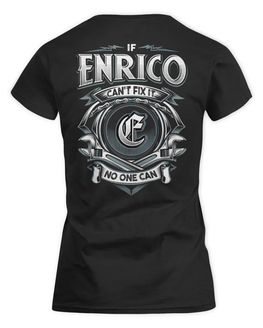 ENRICO AP81-K4-626 - Personalized Ahmed Quote Apparel “If Ahmed Can't Fix It, No One Can” - Women's Standard T-Shirt - Black