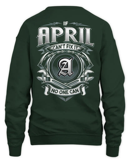 APRIL AP81-K4-626 - Personalized Ahmed Quote Apparel “If Ahmed Can't Fix It, No One Can” - Unisex Sweatshirt - Forest Green