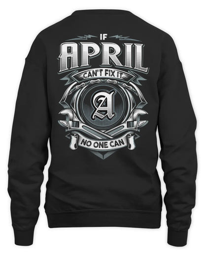 APRIL AP81-K4-626 - Personalized Ahmed Quote Apparel “If Ahmed Can't Fix It, No One Can” - Unisex Sweatshirt - Black