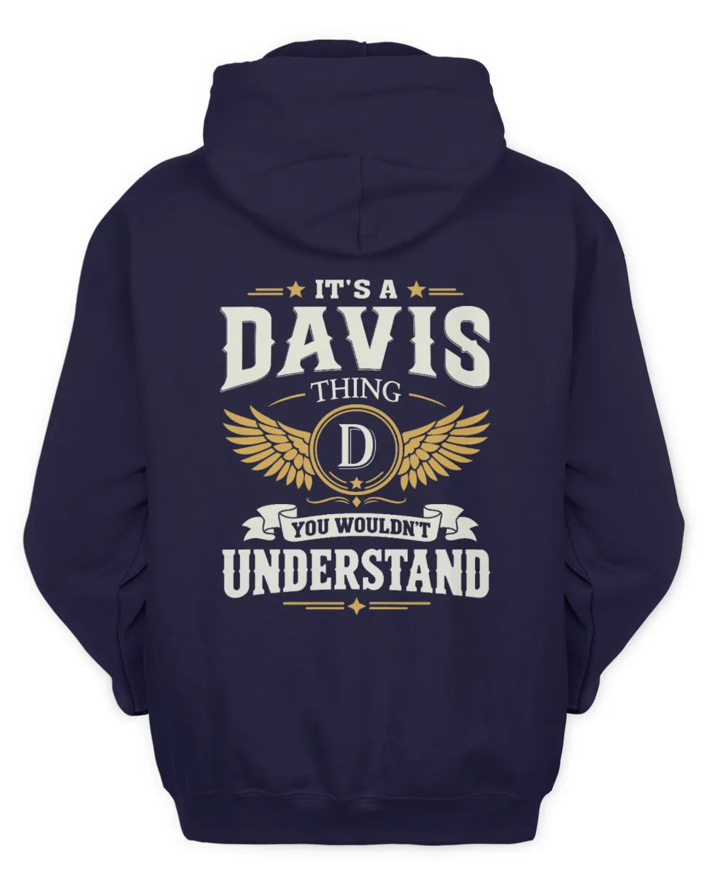 DAVIS KT06-M008 It’s a [NAME] Thing – You Wouldn’t Understand | Personalized Vintage T-Shirt - Unisex Hoodie - Navy