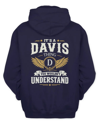 DAVIS KT06-M008 It’s a [NAME] Thing – You Wouldn’t Understand | Personalized Vintage T-Shirt - Unisex Hoodie - Navy