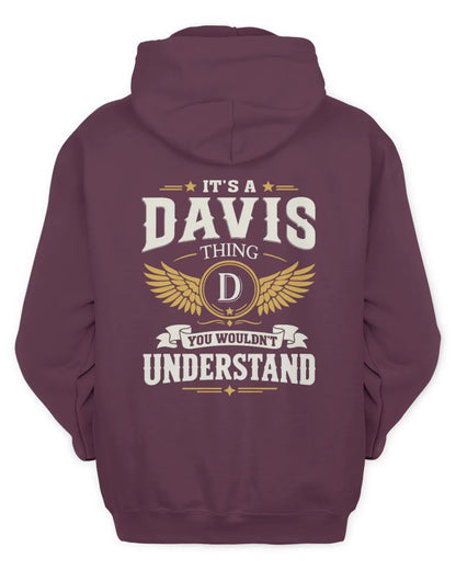 DAVIS KT06-M008 It’s a [NAME] Thing – You Wouldn’t Understand | Personalized Vintage T-Shirt - Unisex Hoodie - Maroon