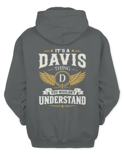 DAVIS KT06-M008 It’s a [NAME] Thing – You Wouldn’t Understand | Personalized Vintage T-Shirt - Unisex Hoodie - Charcoal