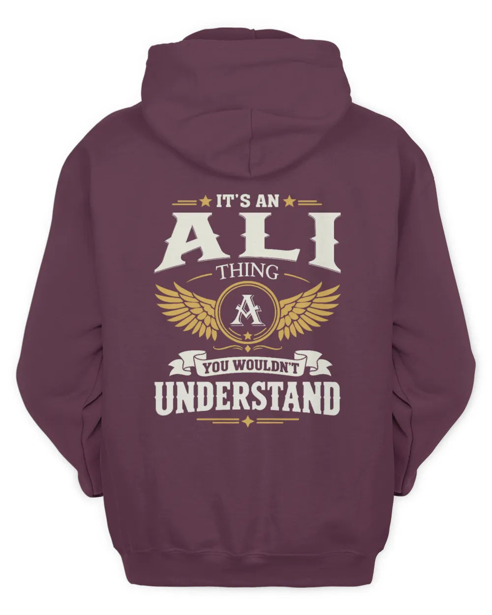 ALI KT06-M008 It’s a [NAME] Thing – You Wouldn’t Understand | Personalized Vintage T-Shirt - Unisex Hoodie - Maroon