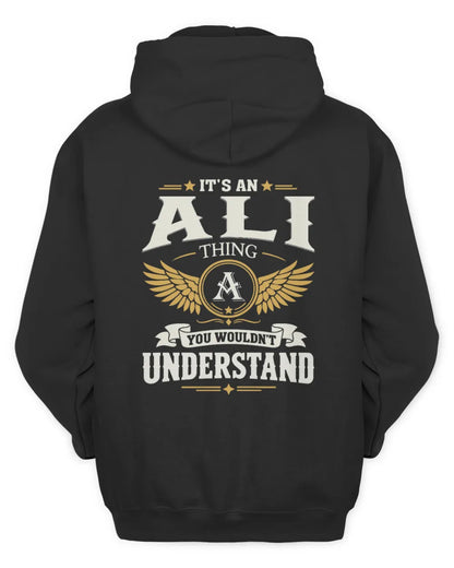 ALI KT06-M008 It’s a [NAME] Thing – You Wouldn’t Understand | Personalized Vintage T-Shirt - Unisex Hoodie - Black