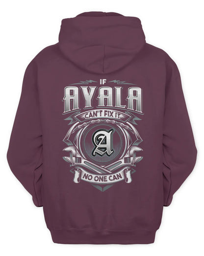 AYALA AP81-K4-626 - Personalized Ahmed Quote Apparel “If Ahmed Can't Fix It, No One Can” - Unisex Hoodie - Maroon