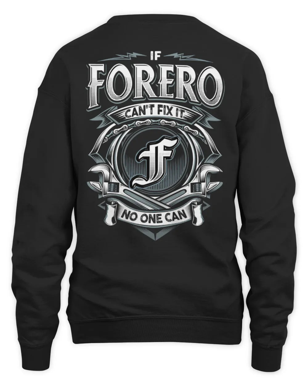 FORERO AP81-K4-626 - Personalized Ahmed Quote Apparel “If Ahmed Can't Fix It, No One Can” - Unisex Sweatshirt - Black