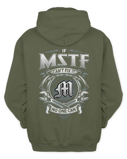 MSTF AP81-K4-626 - Personalized Ahmed Quote Apparel “If Ahmed Can't Fix It, No One Can” - Unisex Hoodie - Military Green