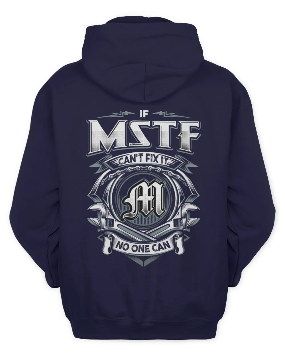 MSTF AP81-K4-626 - Personalized Ahmed Quote Apparel “If Ahmed Can't Fix It, No One Can” - Unisex Hoodie - Navy