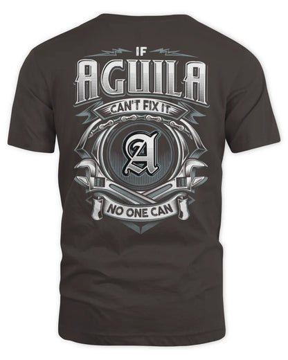 AGUILA AP81-K4-626 - Personalized Ahmed Quote Apparel “If Ahmed Can't Fix It, No One Can” - Unisex Standard T-Shirt - Dark Chocolate