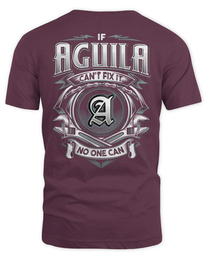 AGUILA AP81-K4-626 - Personalized Ahmed Quote Apparel “If Ahmed Can't Fix It, No One Can” - Unisex Standard T-Shirt - Maroon