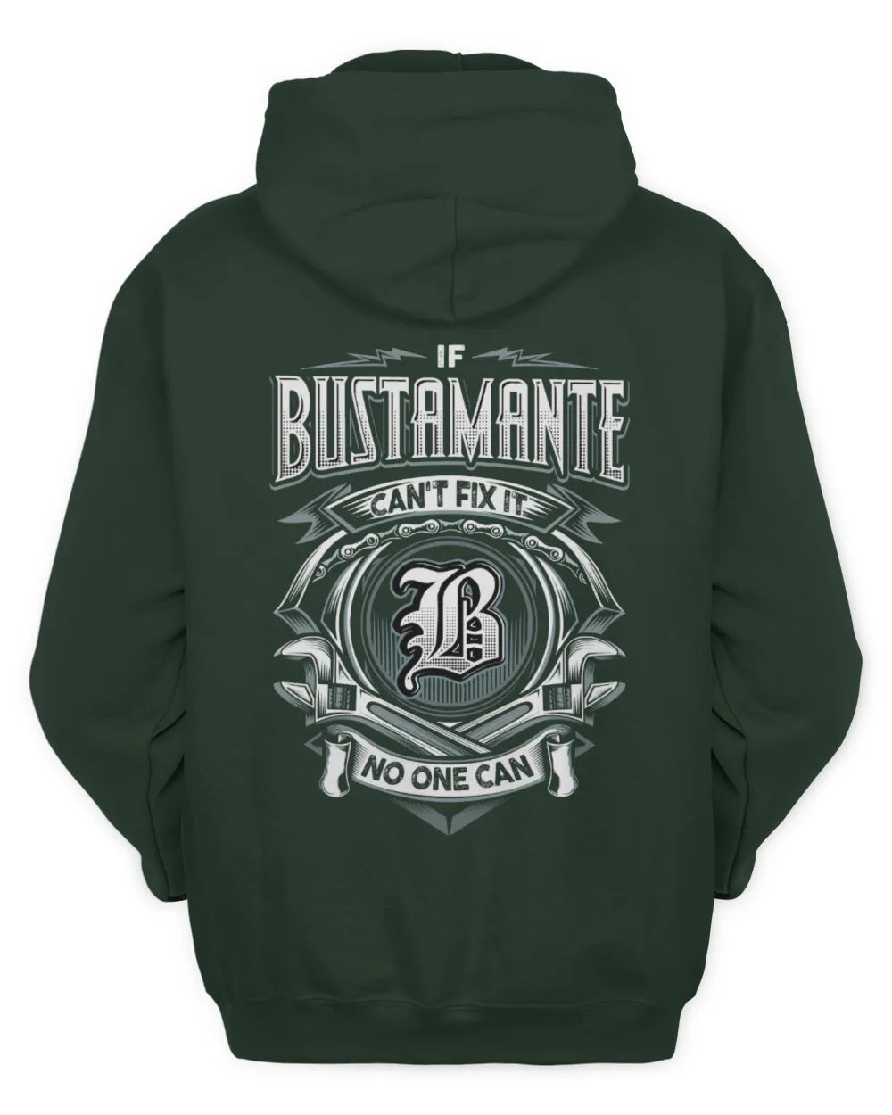 BUSTAMANTE AP81-K4-626 - Personalized Ahmed Quote Apparel “If Ahmed Can't Fix It, No One Can” - Unisex Hoodie - Forest Green