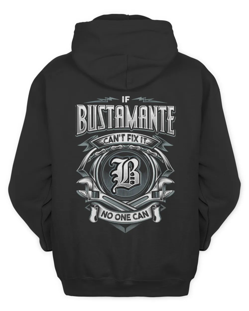 BUSTAMANTE AP81-K4-626 - Personalized Ahmed Quote Apparel “If Ahmed Can't Fix It, No One Can” - Unisex Hoodie - Black