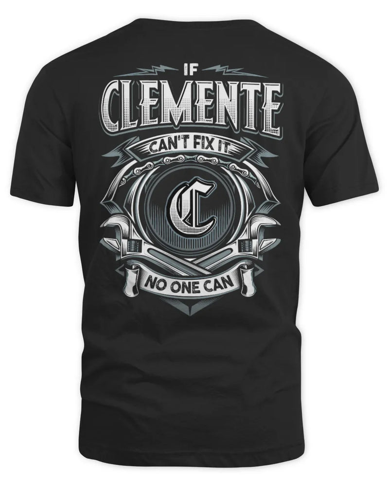 CLEMENTE AP81-K4-626 - Personalized Ahmed Quote Apparel “If Ahmed Can't Fix It, No One Can” - Unisex Standard T-Shirt - Black
