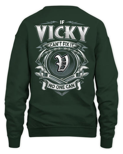 VICKY AP81-K4-626 - Personalized Ahmed Quote Apparel “If Ahmed Can't Fix It, No One Can” - Unisex Sweatshirt - Forest Green