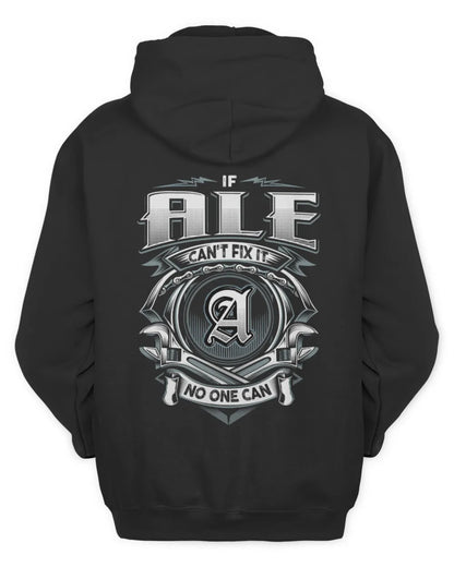 ALE AP81-K4-626 - Personalized Ahmed Quote Apparel “If Ahmed Can't Fix It, No One Can” - Unisex Hoodie - Black