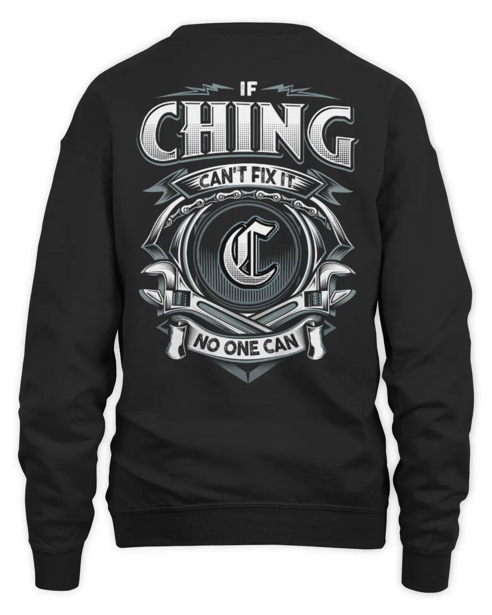 CHING AP81-K4-626 - Personalized Ahmed Quote Apparel “If Ahmed Can't Fix It, No One Can” - Unisex Sweatshirt - Black
