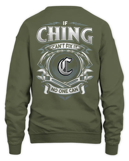 CHING AP81-K4-626 - Personalized Ahmed Quote Apparel “If Ahmed Can't Fix It, No One Can” - Unisex Sweatshirt - Military Green