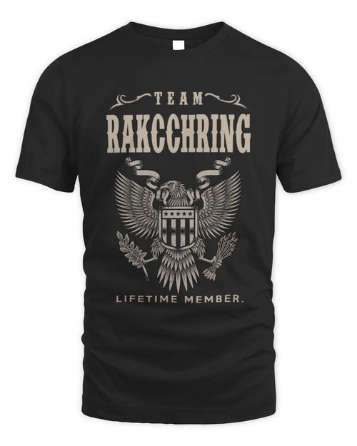 RAKCCHRING TP06-K82 – Personalized Classic Style Apparel “Team NAME Lifetime Member” - Unisex Standard T-Shirt - Black