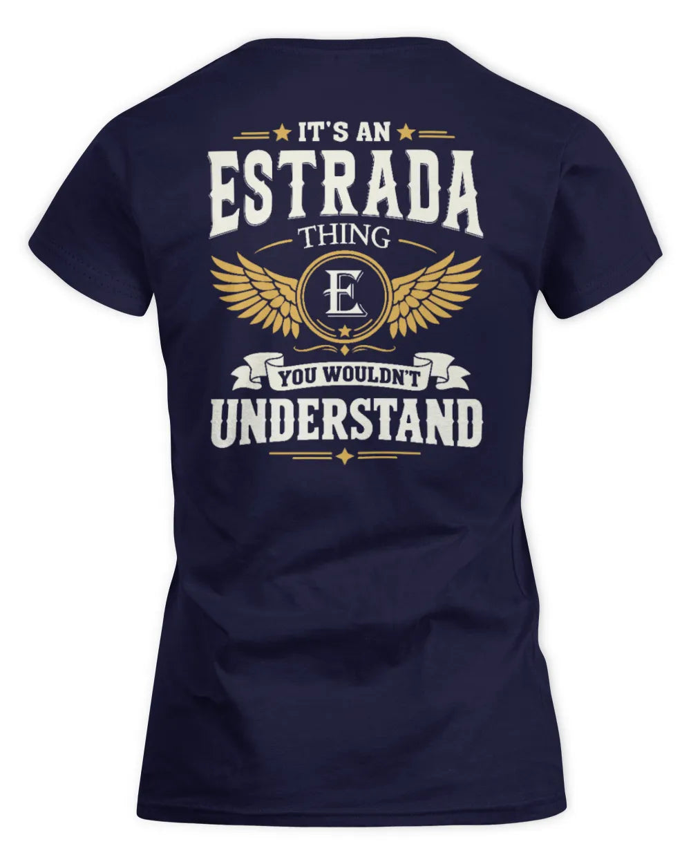 ESTRADA KT06-M008 It’s a [NAME] Thing – You Wouldn’t Understand | Personalized Vintage T-Shirt - Women's Standard T-Shirt - Navy