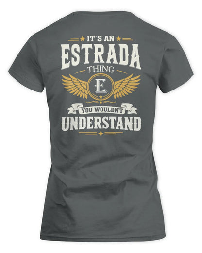ESTRADA KT06-M008 It’s a [NAME] Thing – You Wouldn’t Understand | Personalized Vintage T-Shirt - Women's Standard T-Shirt - Charcoal