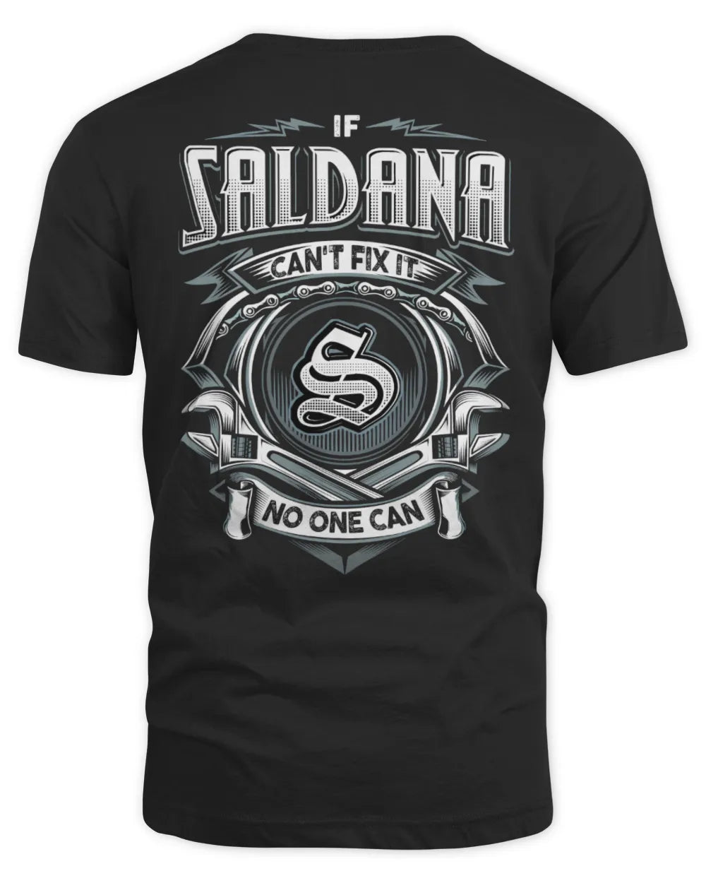SALDANA AP81-K4-626 - Personalized Ahmed Quote Apparel “If Ahmed Can't Fix It, No One Can” - Unisex Standard T-Shirt - Black
