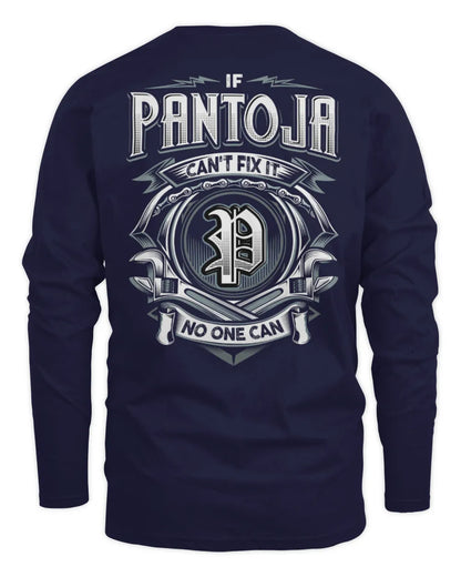 PANTOJA AP81-K4-626 - Personalized Ahmed Quote Apparel “If Ahmed Can't Fix It, No One Can” - Men's Long Sleeved T-Shirt - Navy