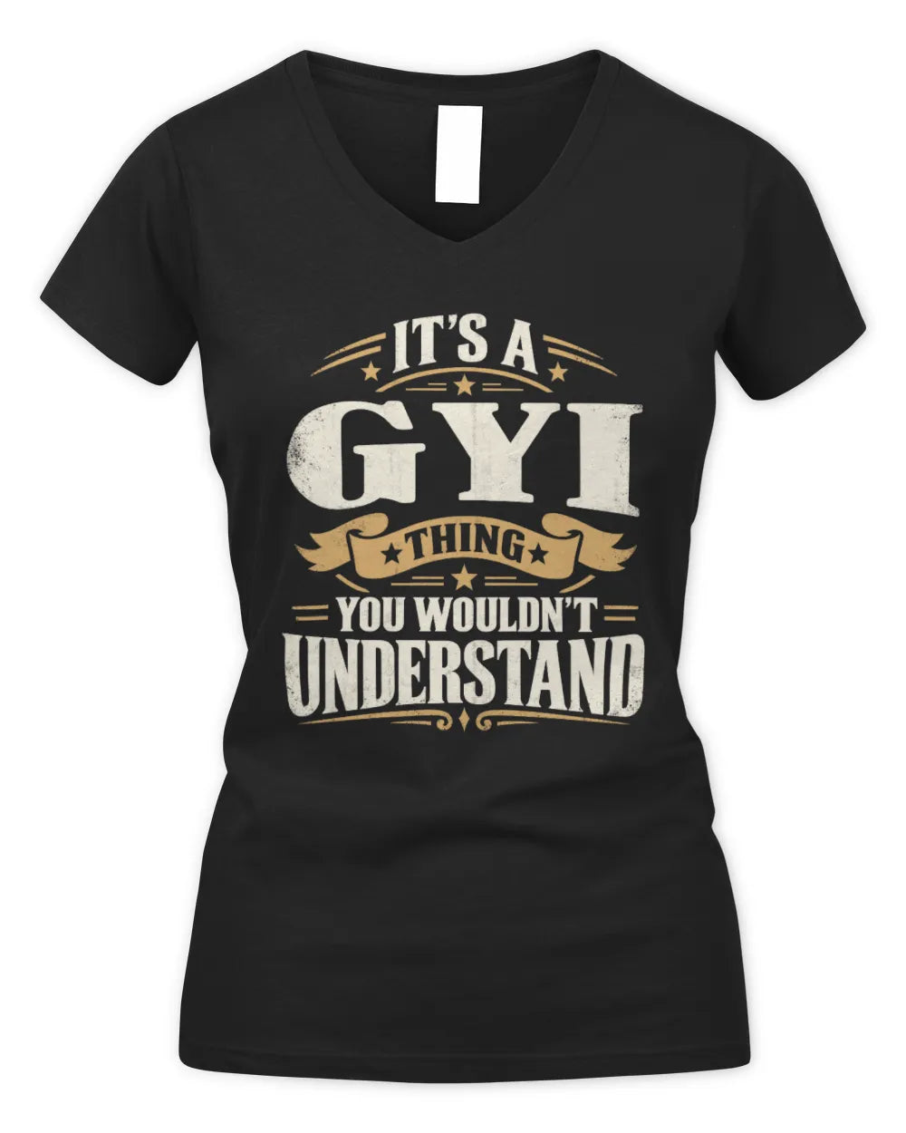 GYI P08 TH51 - Personalized “It’s a/an [NAME] Thing – You Wouldn’t Understand” Shirt - Women's V-Neck T-Shirt - Black