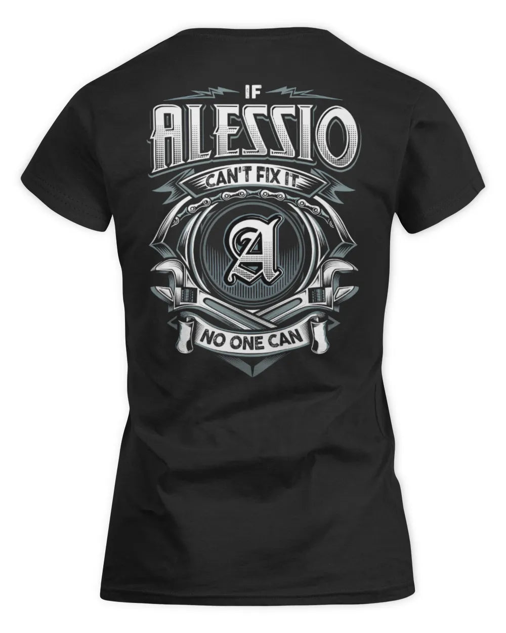 ALESSIO AP81-K4-626 - Personalized Ahmed Quote Apparel “If Ahmed Can't Fix It, No One Can” - Women's Standard T-Shirt - Black
