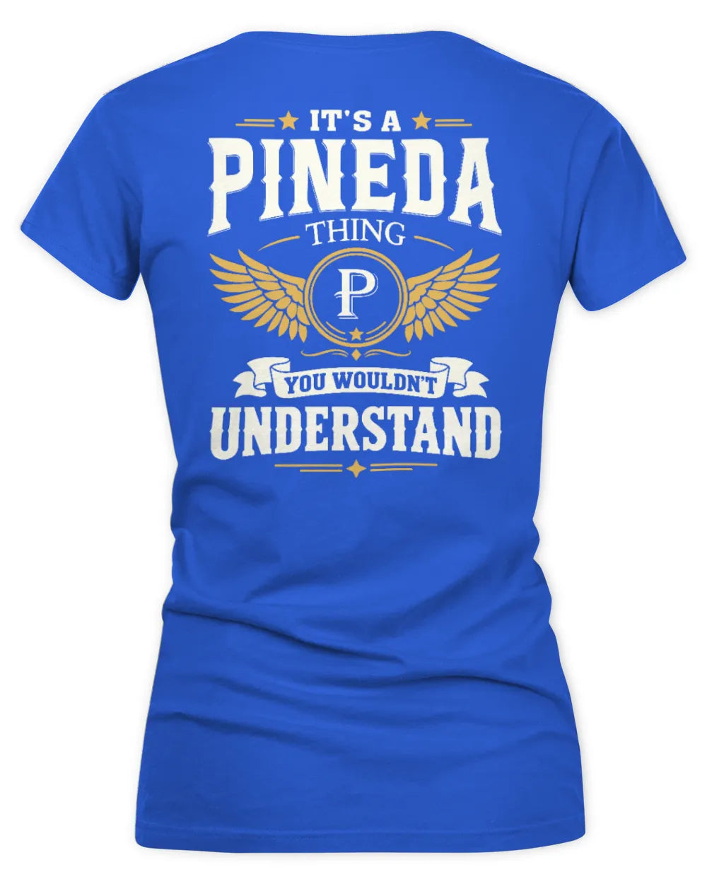 PINEDA KT06-M008 It’s a [NAME] Thing – You Wouldn’t Understand | Personalized Vintage T-Shirt - Women's V-Neck T-Shirt - Royal