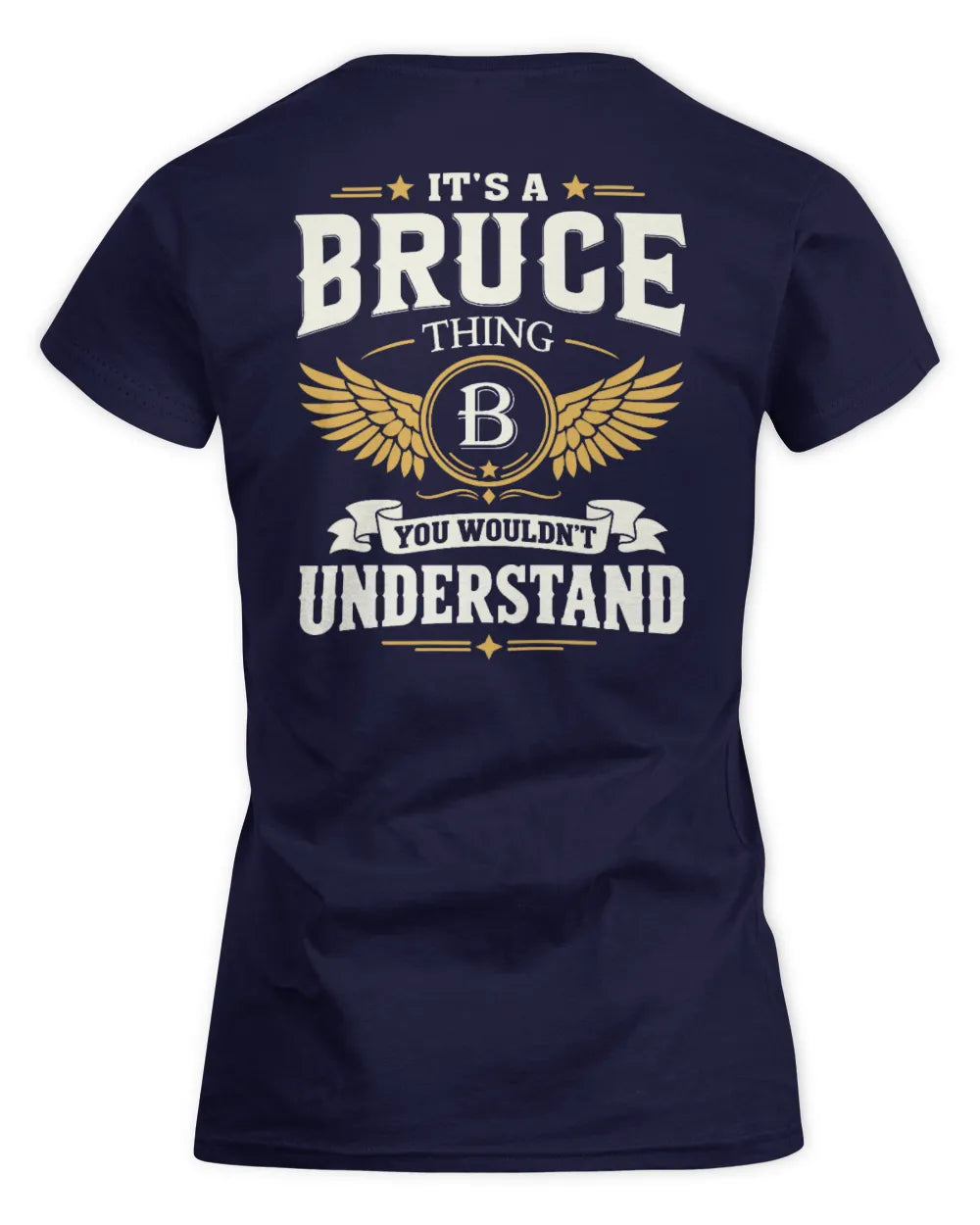 BRUCE KT06-M008 It’s a [NAME] Thing – You Wouldn’t Understand | Personalized Vintage T-Shirt - Women's Standard T-Shirt - Navy
