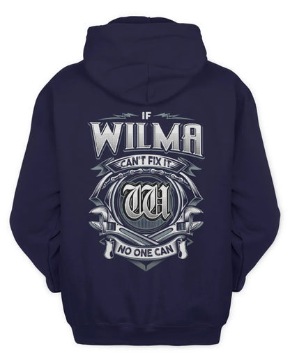 WILMA AP81-K4-626 - Personalized Ahmed Quote Apparel “If Ahmed Can't Fix It, No One Can” - Unisex Hoodie - Navy
