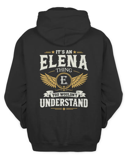 ELENA KT06-M008 It’s a [NAME] Thing – You Wouldn’t Understand | Personalized Vintage T-Shirt - Unisex Hoodie - Black