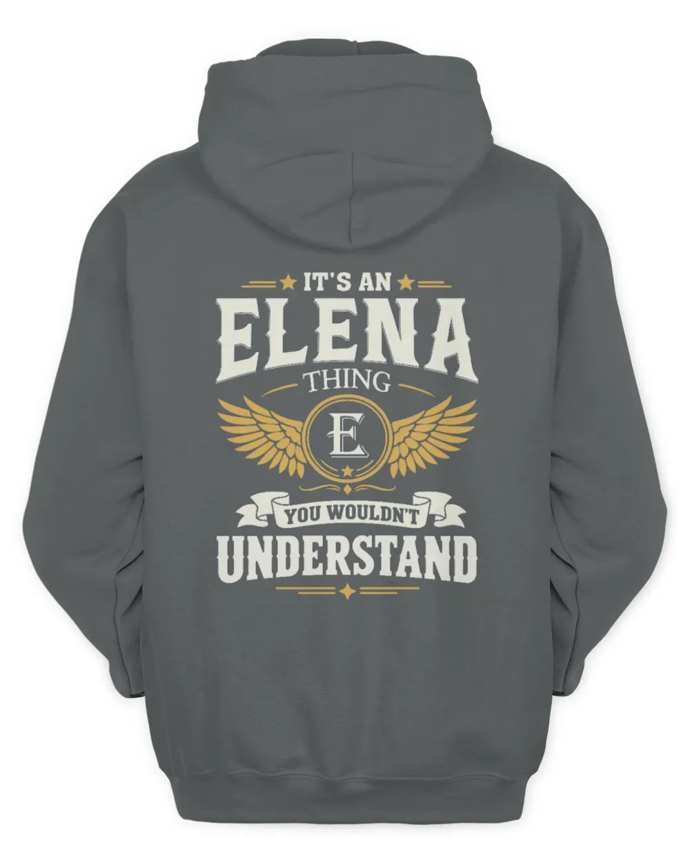 ELENA KT06-M008 It’s a [NAME] Thing – You Wouldn’t Understand | Personalized Vintage T-Shirt - Unisex Hoodie - Charcoal