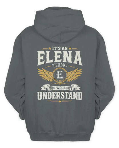 ELENA KT06-M008 It’s a [NAME] Thing – You Wouldn’t Understand | Personalized Vintage T-Shirt - Unisex Hoodie - Charcoal