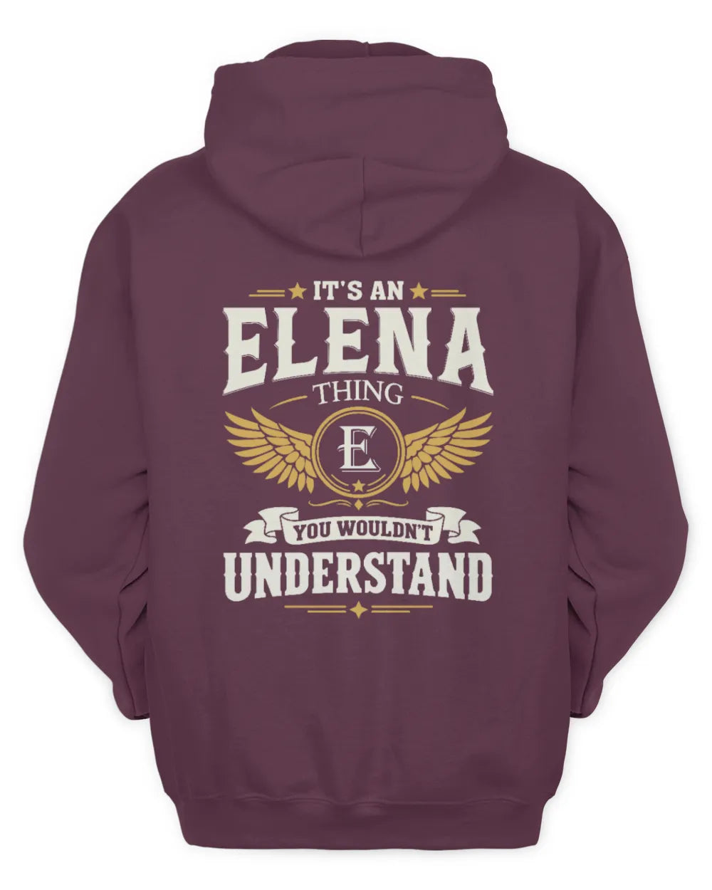 ELENA KT06-M008 It’s a [NAME] Thing – You Wouldn’t Understand | Personalized Vintage T-Shirt - Unisex Hoodie - Maroon