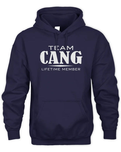CANG BL62-K4-128 - Personalized “Team NAME Lifetime Member” - Unisex Hoodie - Navy
