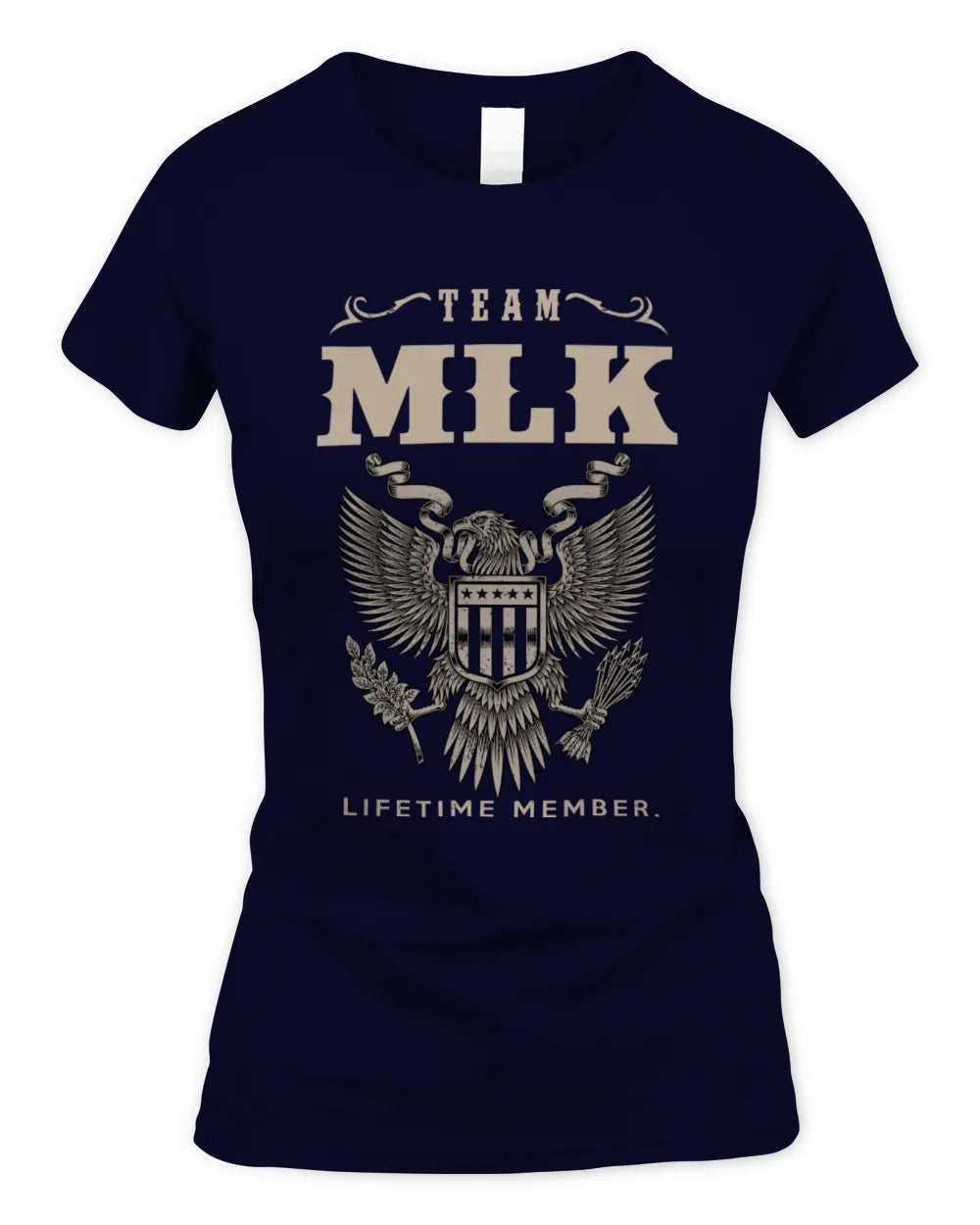 MLK TP06-K82 – Personalized Classic Style Apparel “Team NAME Lifetime Member” - Women's Standard T-Shirt - Navy