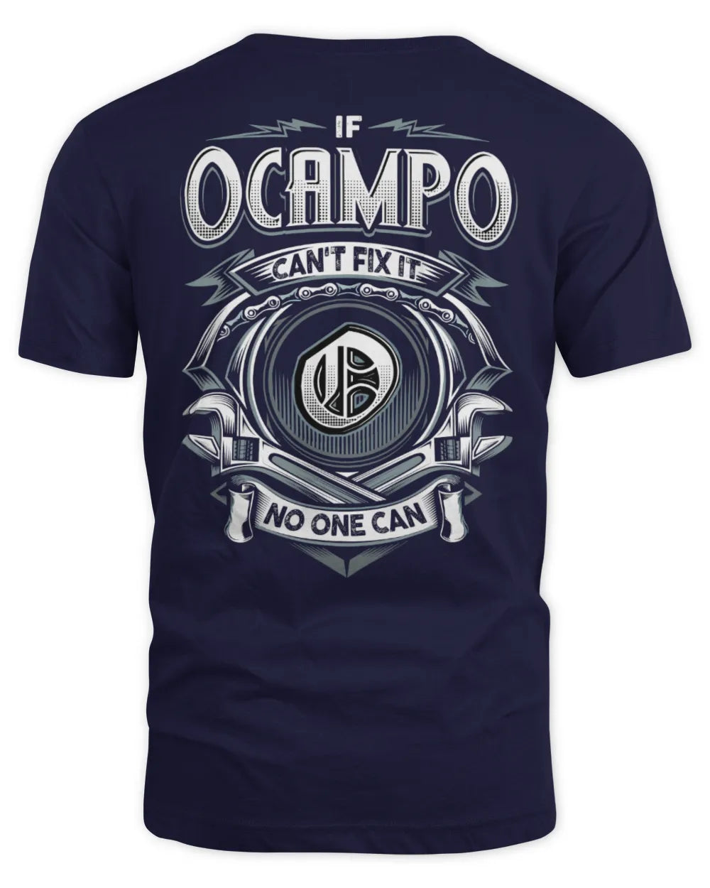 OCAMPO AP81-K4-626 - Personalized Ahmed Quote Apparel “If Ahmed Can't Fix It, No One Can” - Unisex Standard T-Shirt - Navy