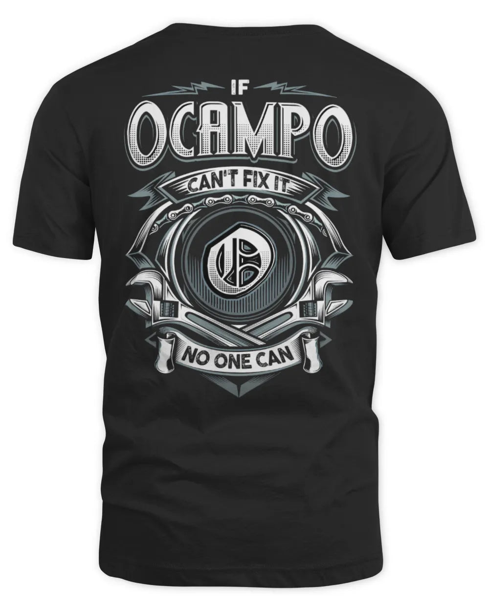 OCAMPO AP81-K4-626 - Personalized Ahmed Quote Apparel “If Ahmed Can't Fix It, No One Can” - Unisex Standard T-Shirt - Black