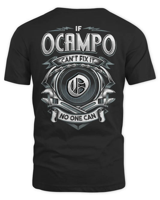 OCAMPO AP81-K4-626 - Personalized Ahmed Quote Apparel “If Ahmed Can't Fix It, No One Can” - Unisex Standard T-Shirt - Black