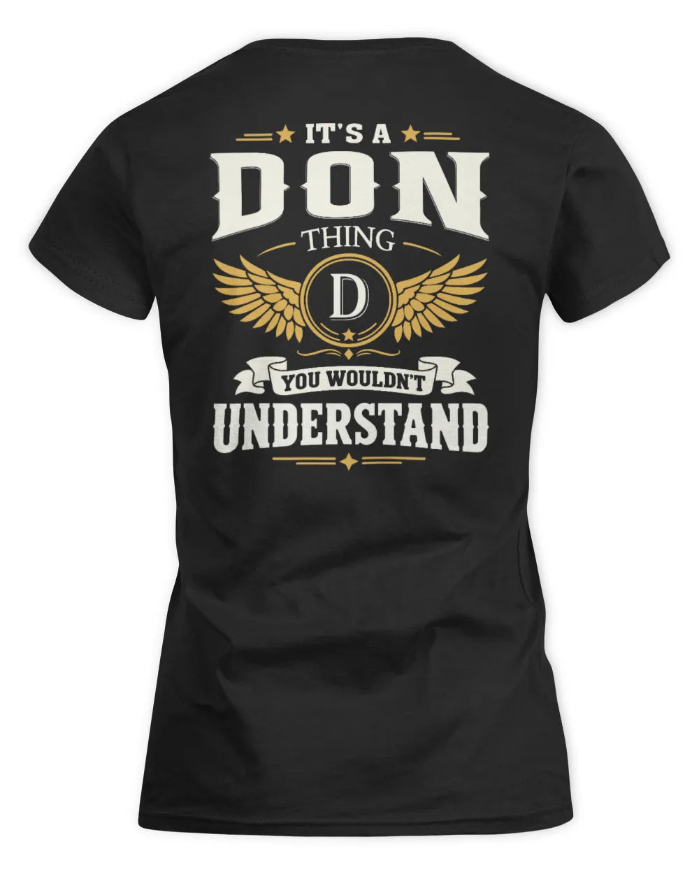 DON KT06-M008 It’s a [NAME] Thing – You Wouldn’t Understand | Personalized Vintage T-Shirt - Women's Standard T-Shirt - Black